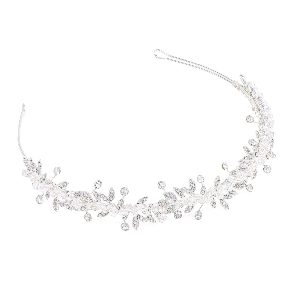 Oriamour flower girl headband crystal design for weddings