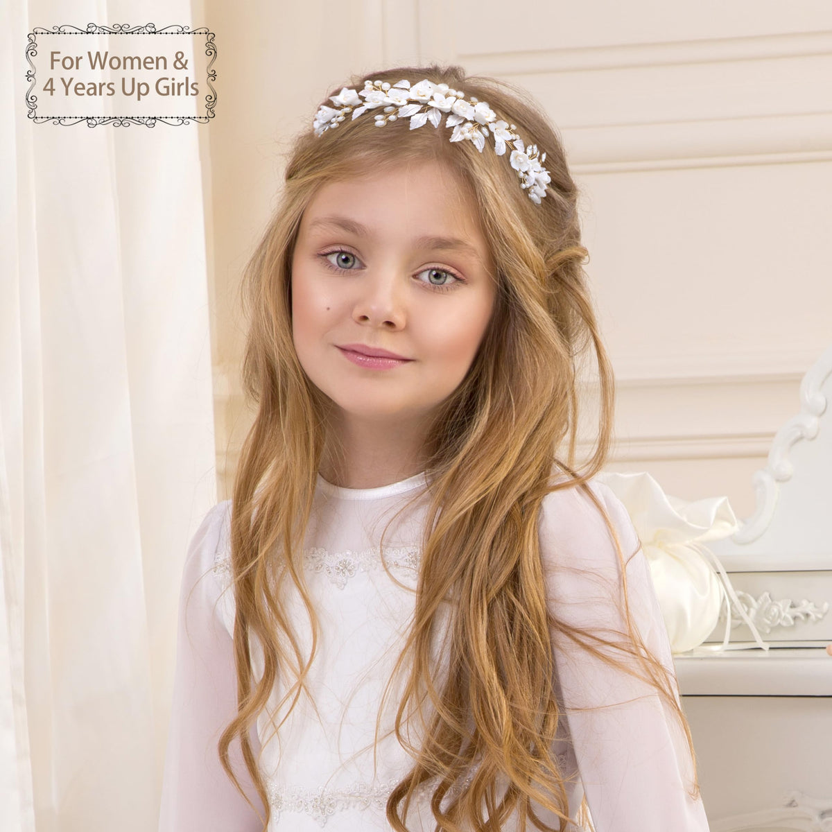 Oriamour Gold Headband adjustable fit for comfortable all-day wear