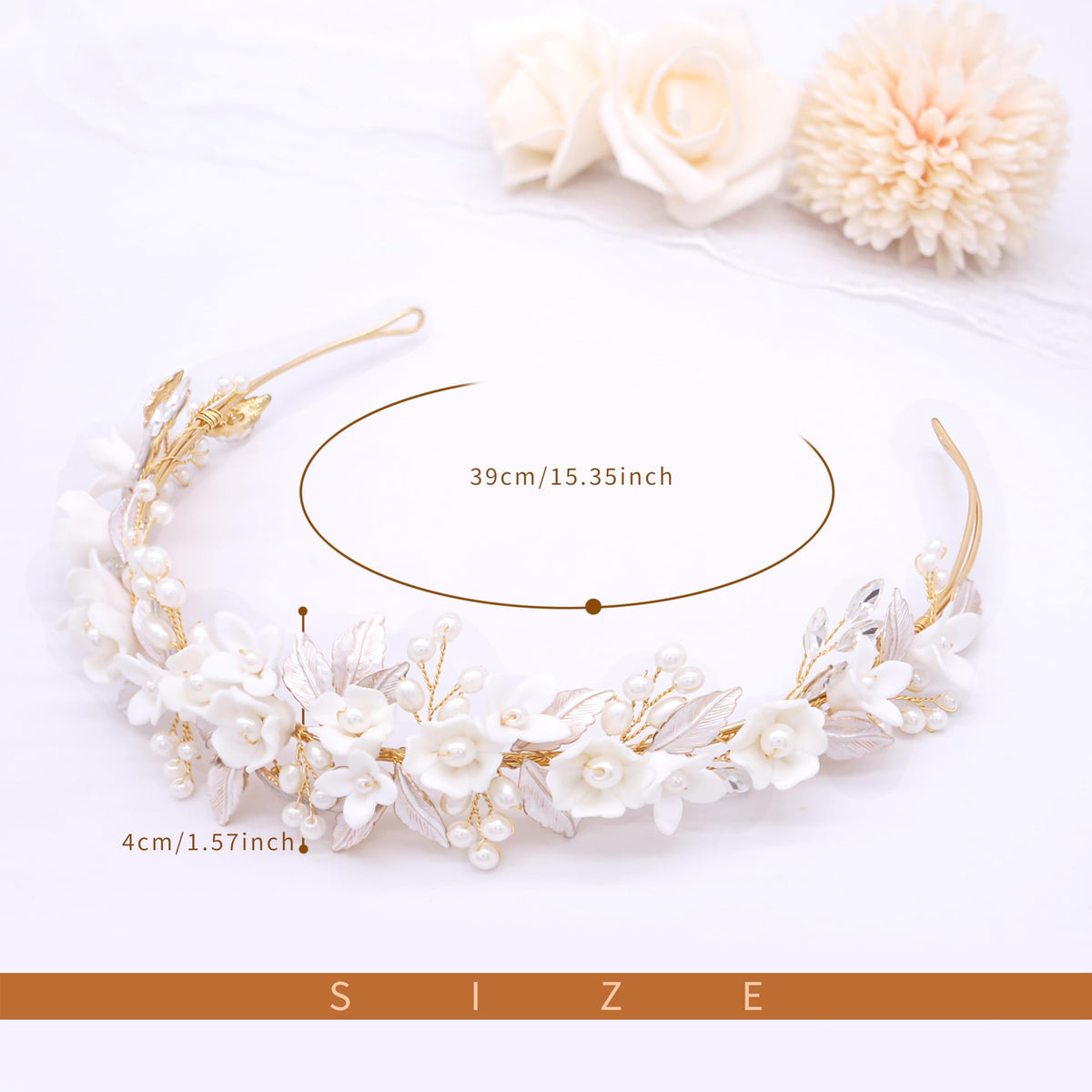 Oriamour wedding headpiece packaging shown for convenient gifting