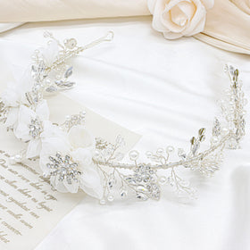 Oriamour petite bridesmaid accessory with crystals and pearls enhances party looks