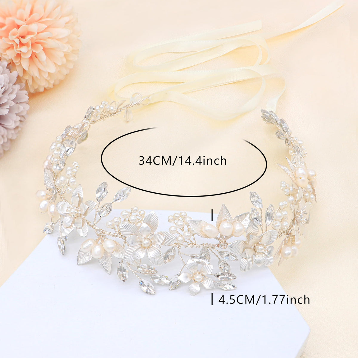 Oriamour wedding accessory set includes gift box and extra pins for easy styling.