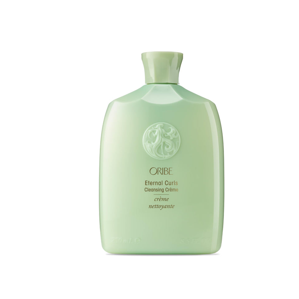 ORIBE Eternal Curls Cleansing Cream bottle highlights moisture for curls.