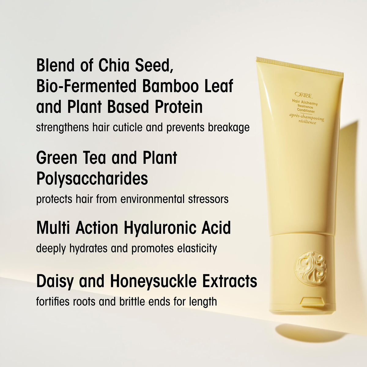 Oribe Hair Alchemy Resilience Conditioner bamboo leaf extract for elasticity