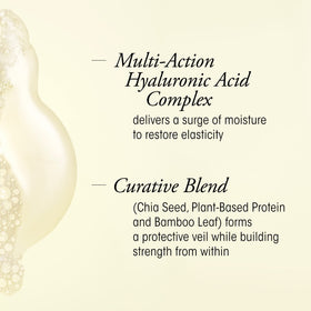 Oribe Hair Alchemy Resilience Shampoo chia seed emphasis nourishes from within.