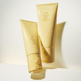 Oribe Hair Alchemy Strengthening Masque promotes healthier-looking, longer-feeling hair after use.