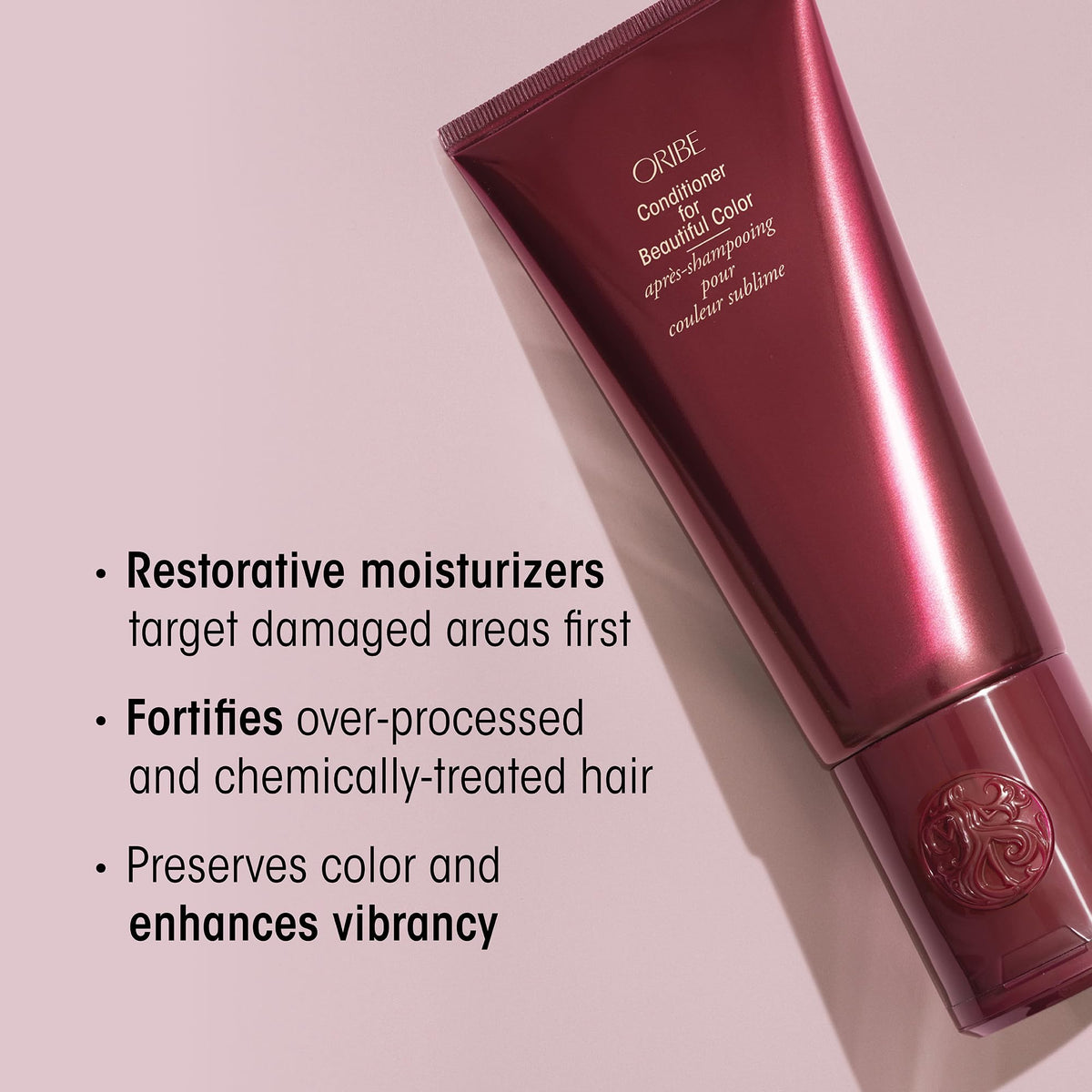 Oribe liter-refill-packaging highlights eco-friendly refills with full formula performance