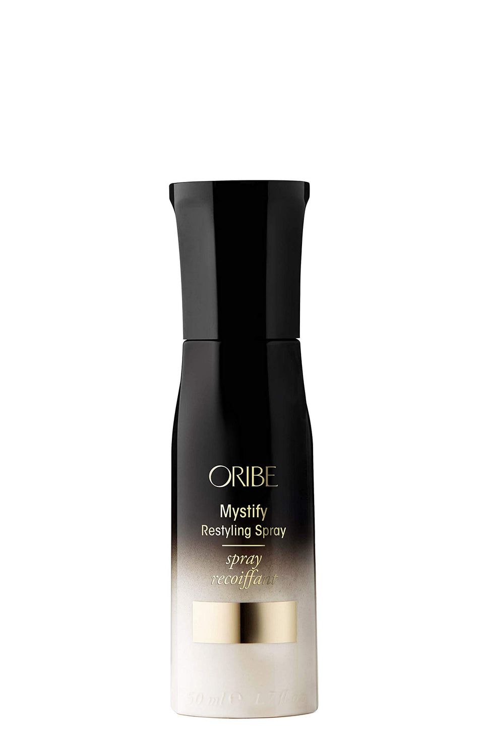 Oribe Mystify Restyling Spray bottle pour for easy restyling and protection