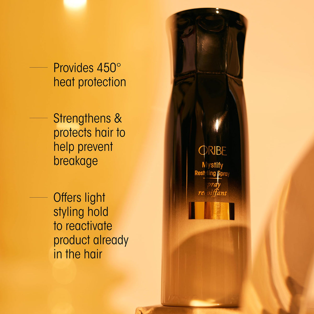 Oribe Mystify Restyling Spray lightweight hold for flexible restyling