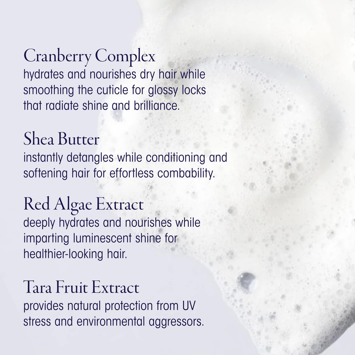 Oribe Run-Through Detangling Shampoo detangling action demonstrates knot reduction