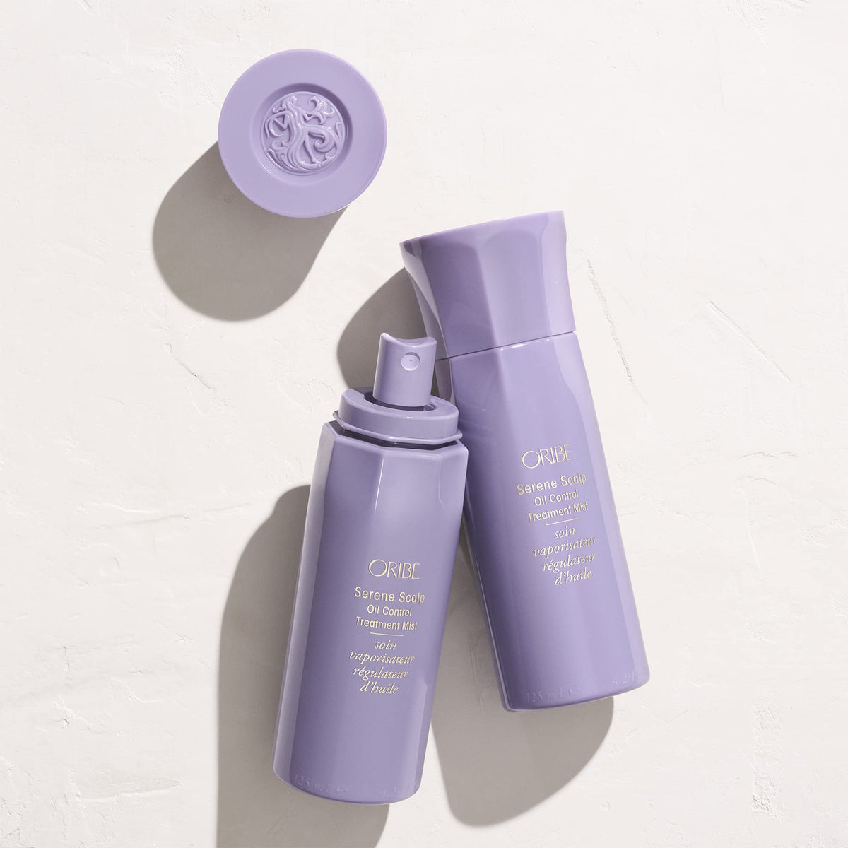 Oribe Serene Scalp Mist packaging emphasizes a clean design