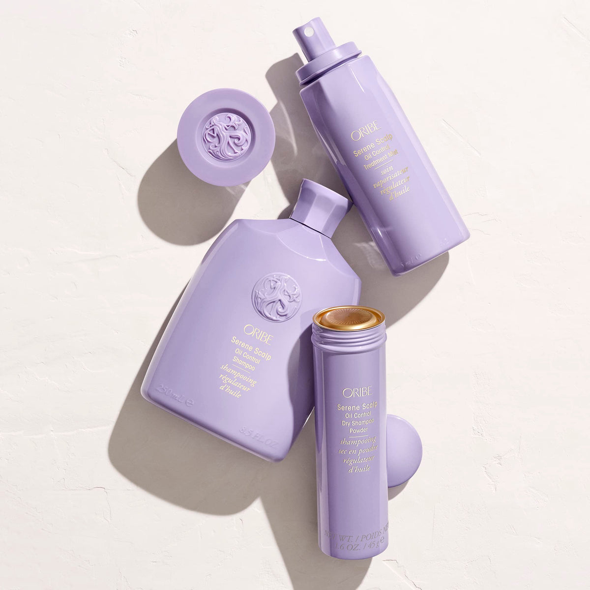 Oribe Serene Scalp Mist with algae ingredient detail close-up