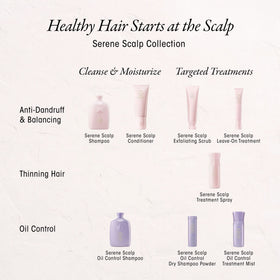 Oribe Serene Scalp Mist travel kit setup for on-the-go