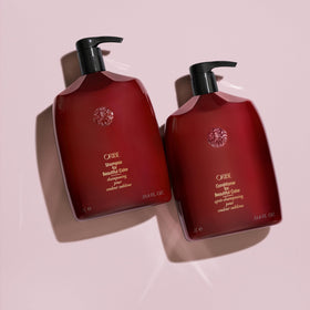 Oribe UV protection icon conveys shield against sun damage