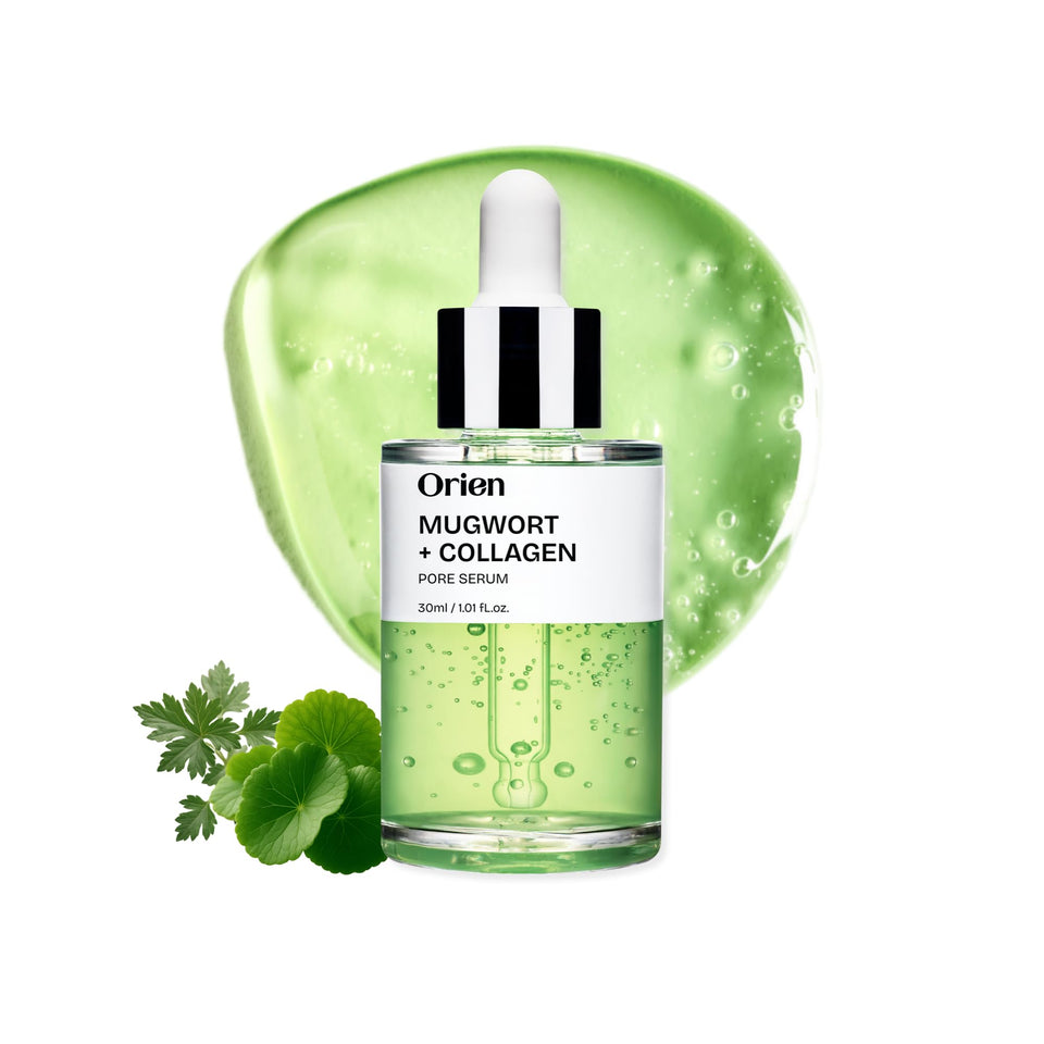 Orien Mugwort Collagen Serum Bottle for daily hydration and glow.