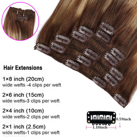 ORIGEN Real Remy hair with double-weft and secure clips for easy wear