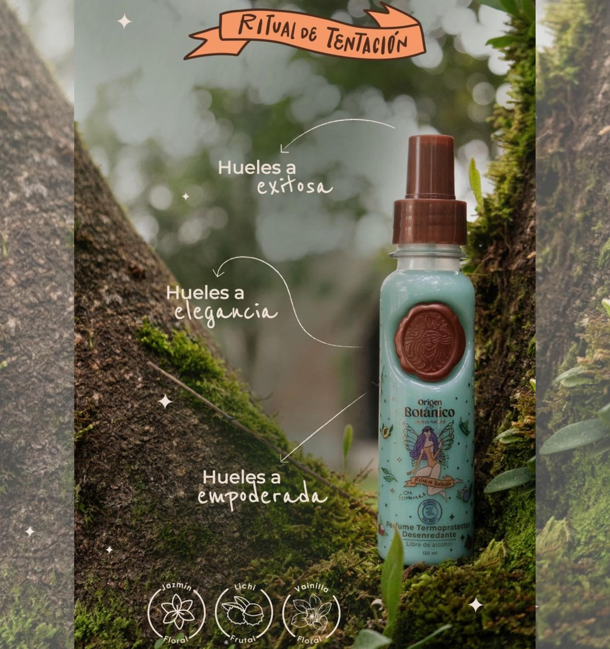 Origin Botanico smoothing result—hair looks visibly smoother and frizz-free.