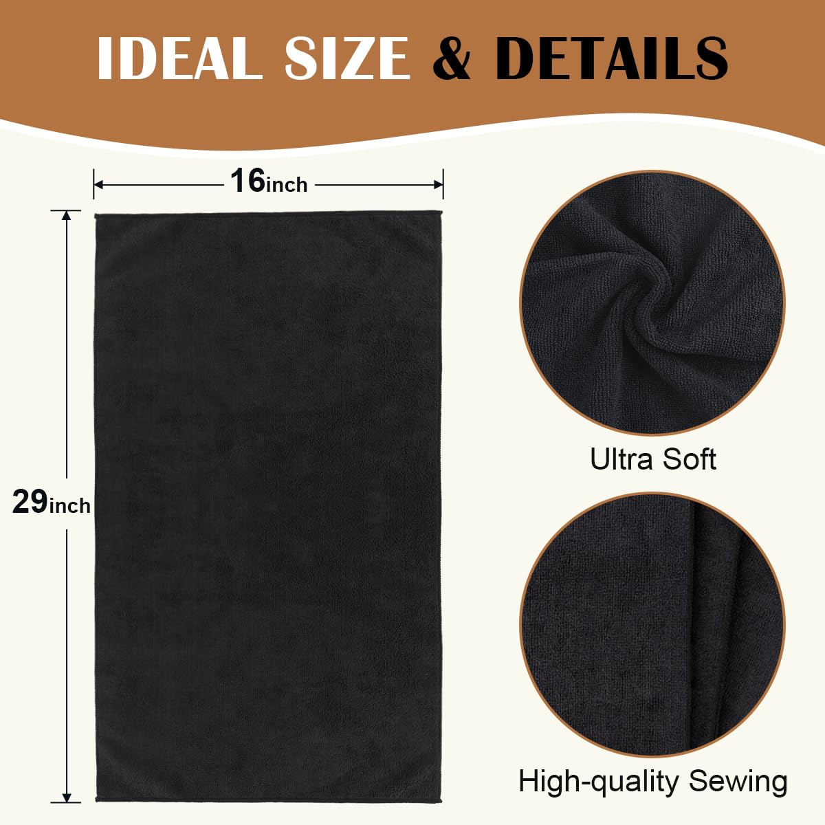 Orightly salon towels in use at a professional setting.