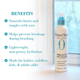 Original Sprout Miracle Detangler Spray apply onto hair for quick, smooth detangling