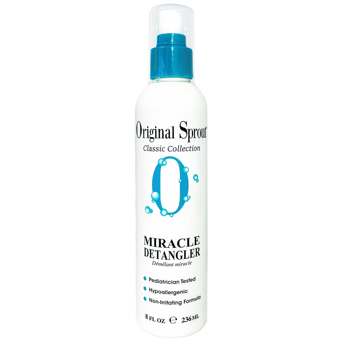 Original Sprout Miracle Detangler Spray bottle shown for easy styling and detangling
