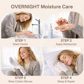 Originbuty cotton gloves provide secure fit for all-night comfort and steady wear.