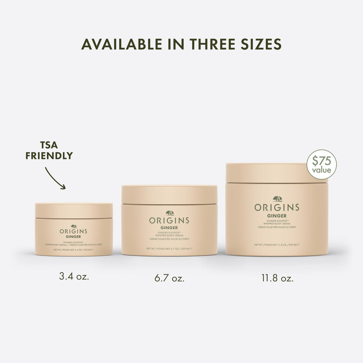 Origins Ginger Souffle Vegan label confirms plant-based formula for mindful skincare.
