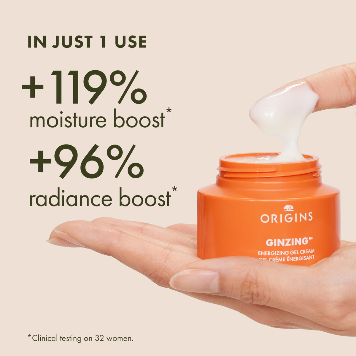 Origins GinZing Energizing Gel Cream with Vitamin C and Niacinamide for radiant-looking skin