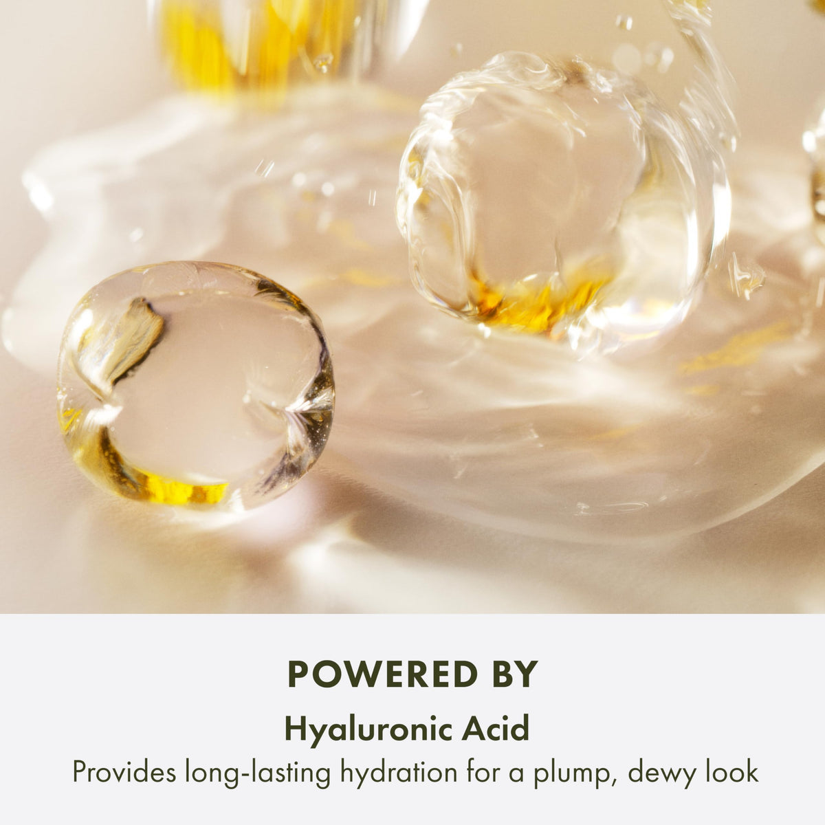 Origins GinZing glow bottle bathed in sunlight to showcase luminosity