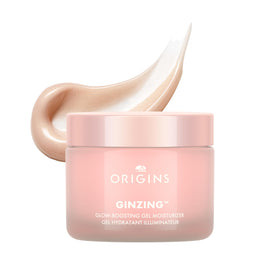 Origins GinZing Glow Gel Moisturizer jar showing pearl glow for radiant skin