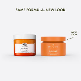 Origins GinZing Glow-Mask texture swirl emphasizes instant glow and hydration.