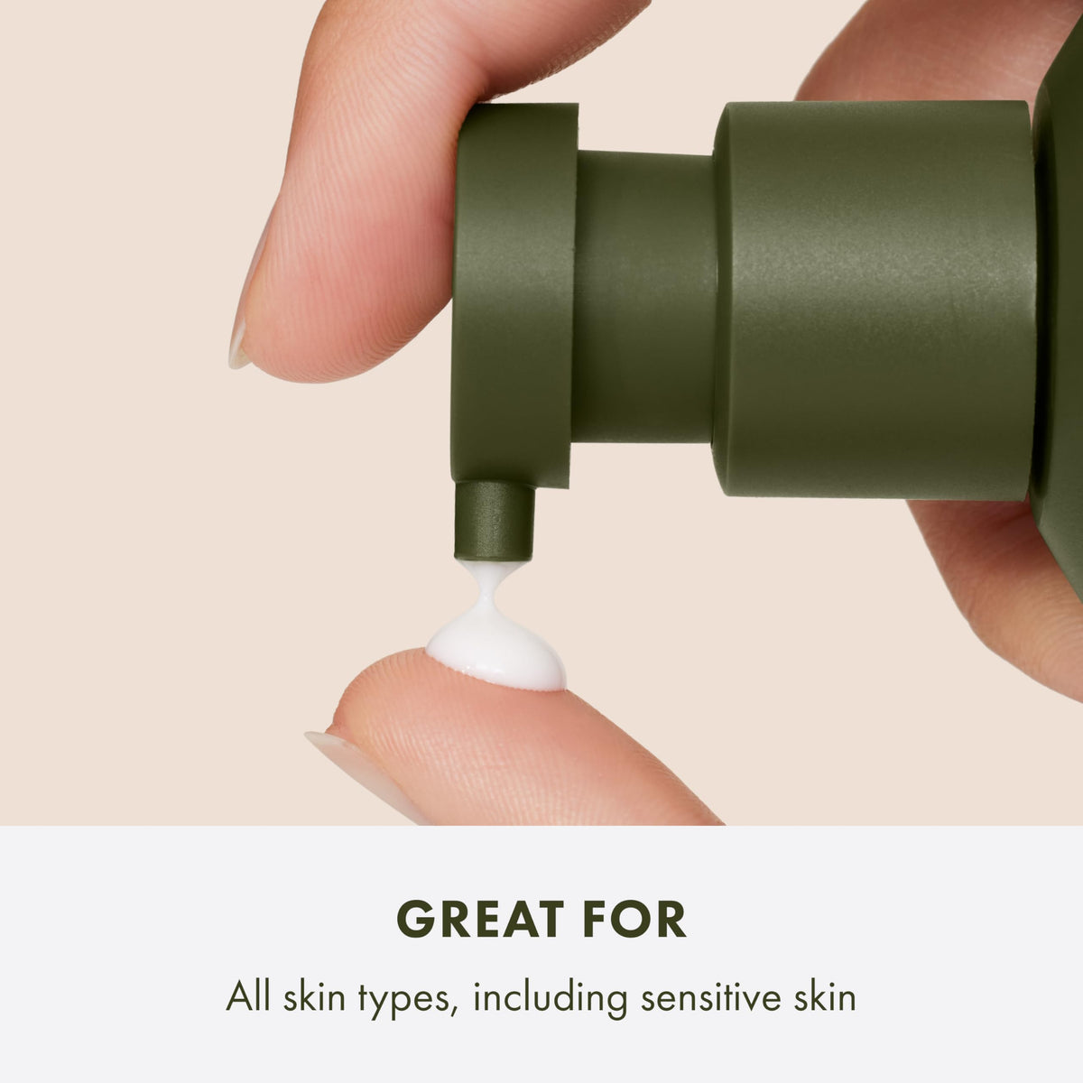 Origins Mega-Mushroom Moisturizer during gentle facial massage for calm, hydrated skin.