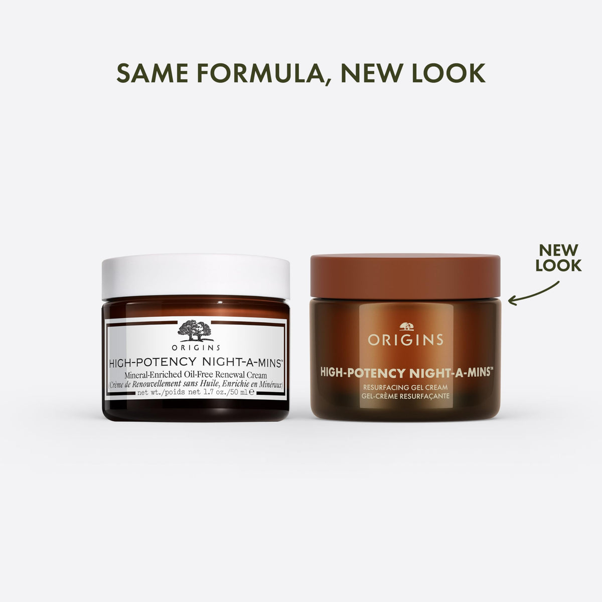 Origins Night-A-Mins resurfacing gel bottle for night-time use