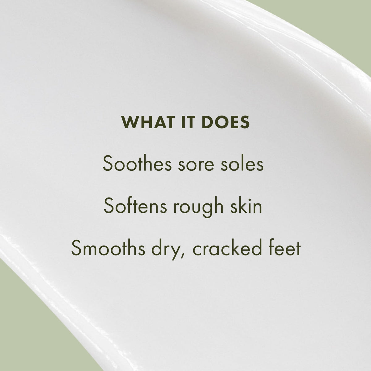 Origins Reinventing the Heel Foot Cream menthol refresh shot highlighting cooling sensation.