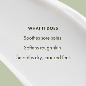 Origins Reinventing the Heel Foot Cream menthol refresh shot highlighting cooling sensation.