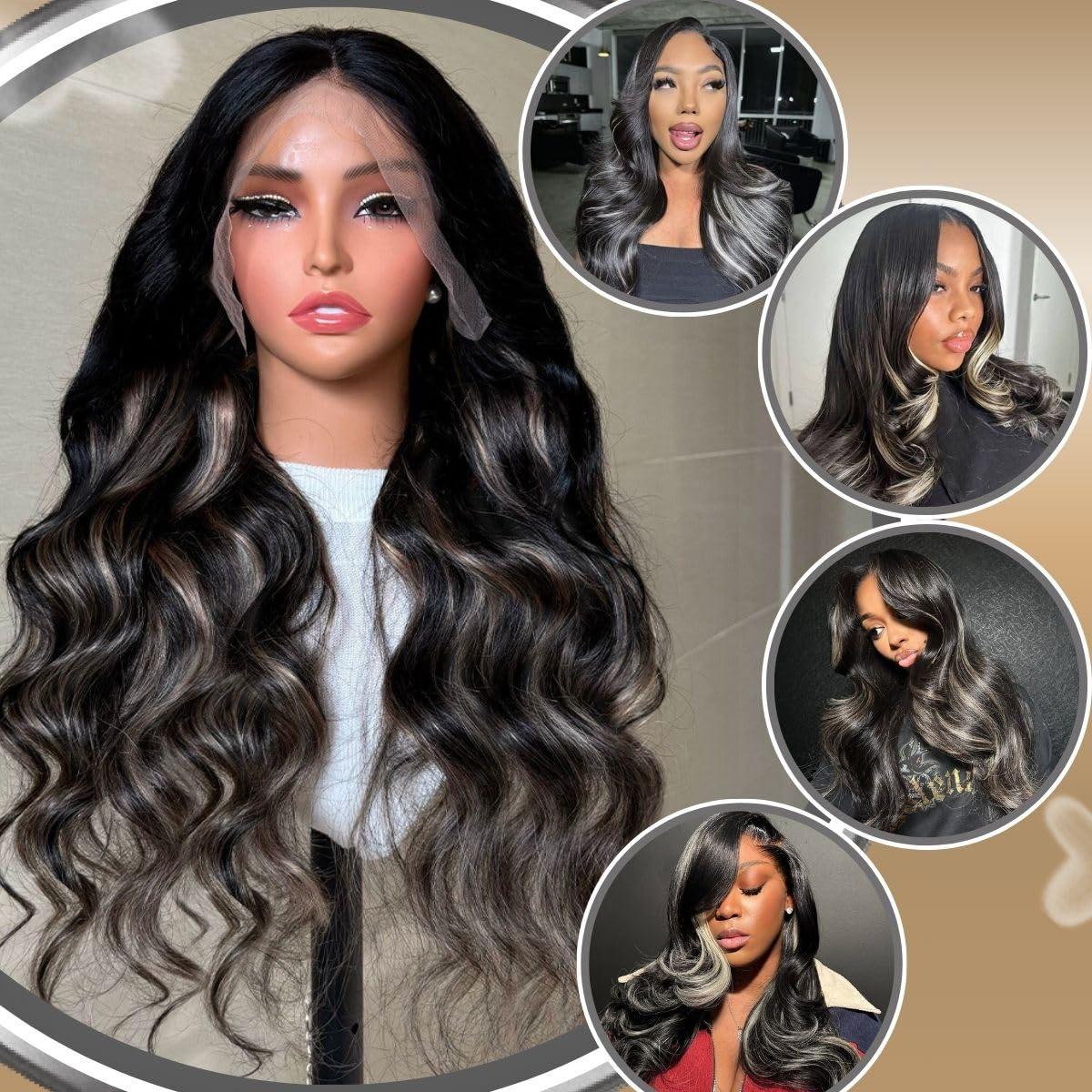 Orijodie 210% density wig for fuller, natural fullness