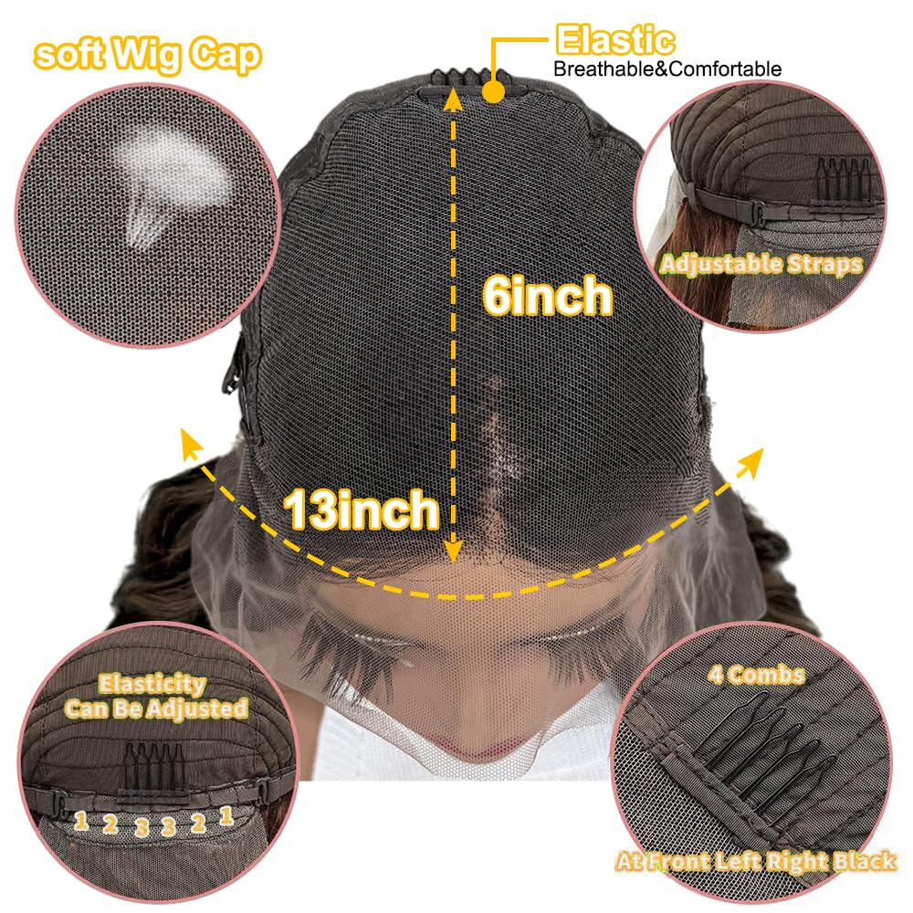 Orijodie HD swiss lace front wig with breathable cap for comfort