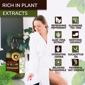 Coconut and aloe soothe sensitive skin while cleansing in ORISO wash.