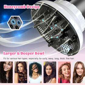 Orista Finds diffuser with larger bowl for faster, even drying.