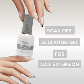 Orly GELFX Builder in a Bottle self-leveling gel in action for smooth shapes.
