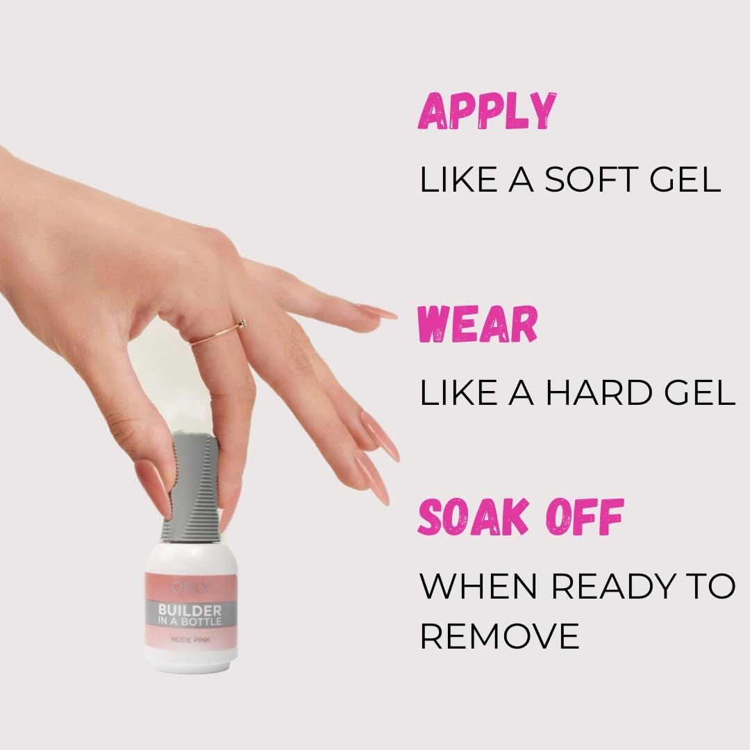 Orly GELFX Builder nail extension setup in a studio