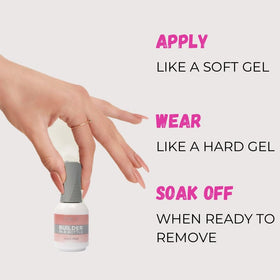 Orly GELFX Builder nail extension setup in a studio