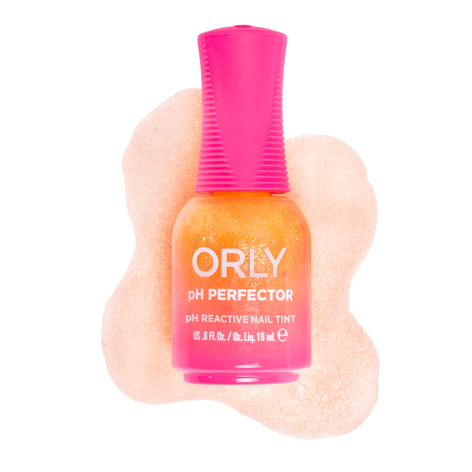 Orly pH Perfector Nail Tint bottle showing warm blush shade for a natural rosy glow.