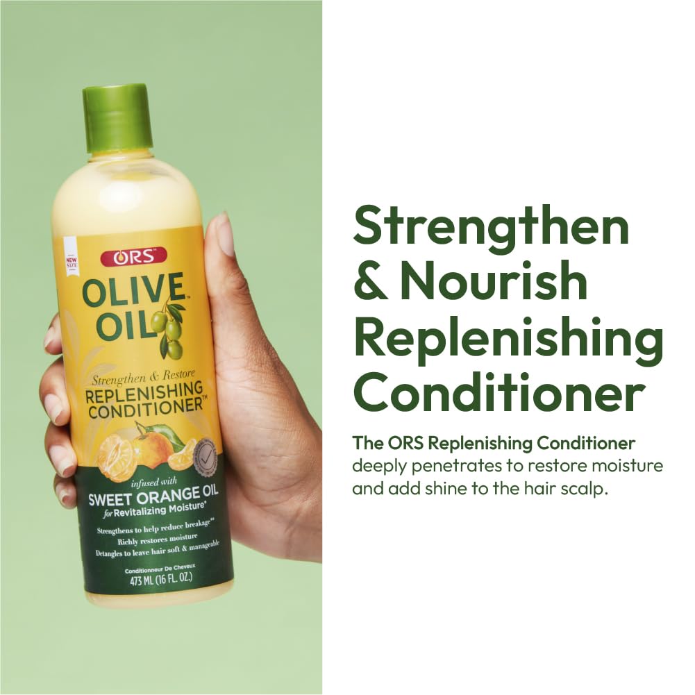 ORS Olive Oil Aloe Vera ingredients card highlights moisture benefits
