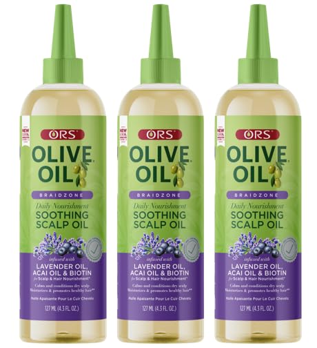 ORS Olive Oil Braidzone bottle pour for easy on-the-go scalp care