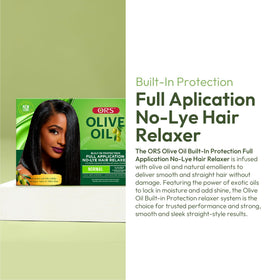 Creamy ORS relaxer application texture for smooth, even coverage