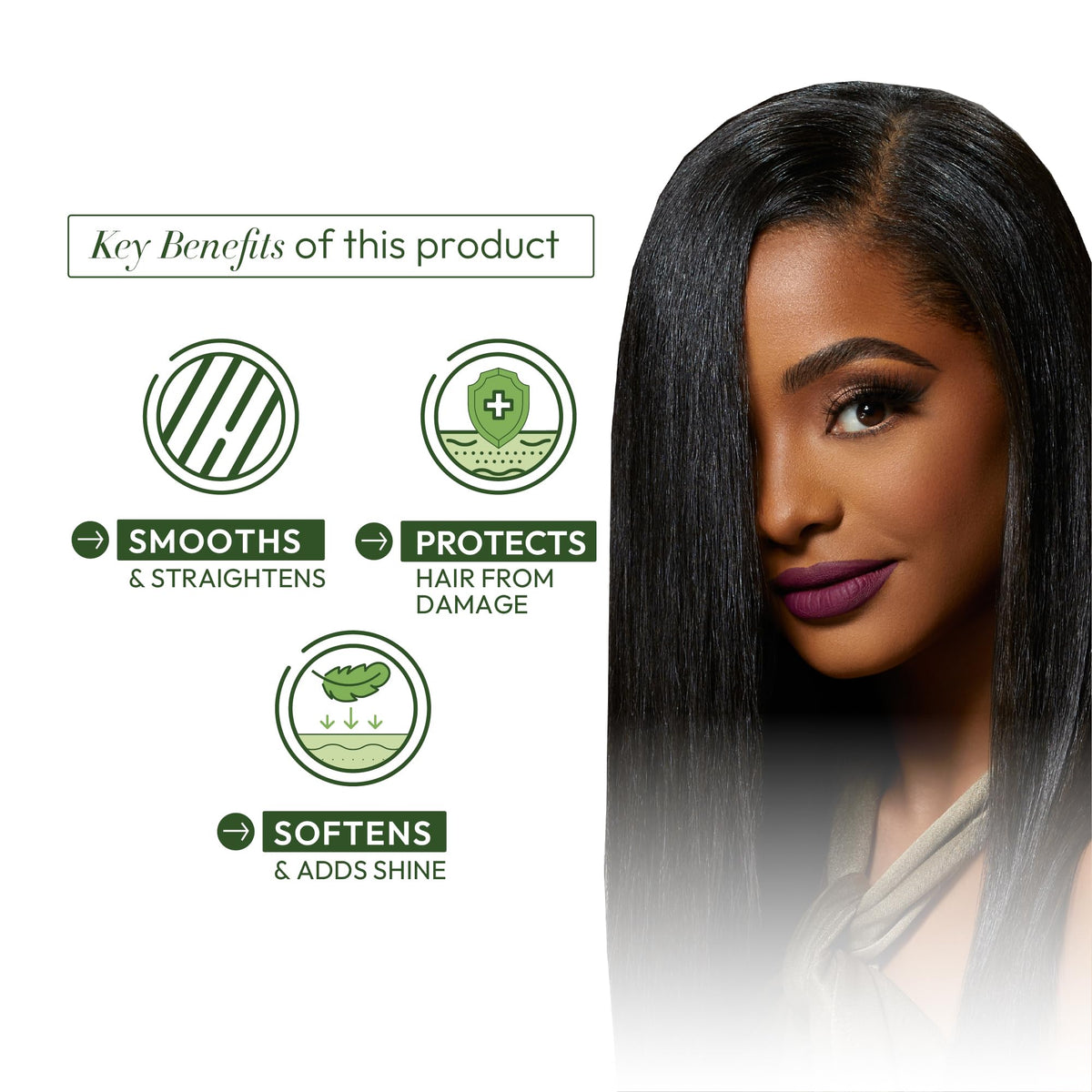 Close-up of ORS oil blend with olive oil, shea butter, pequi oil