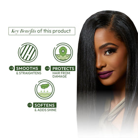 Close-up of ORS oil blend with olive oil, shea butter, pequi oil