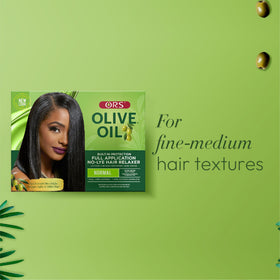 Blended oils in ORS relaxer formula ready for application