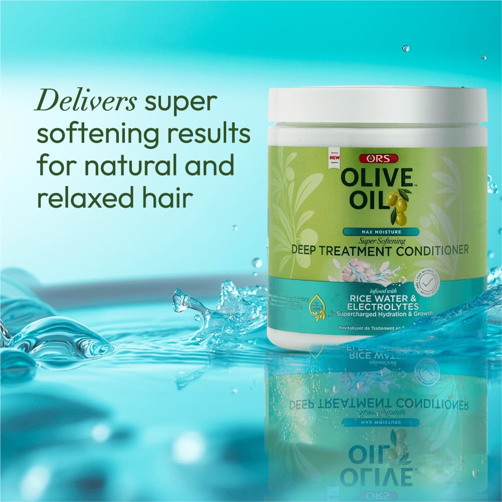 Close view of ORS conditioner tube highlighting nourishing formula
