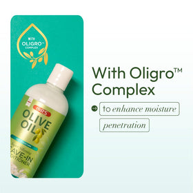 ORS leave-in conditioner supports smoothness and reduced breakage