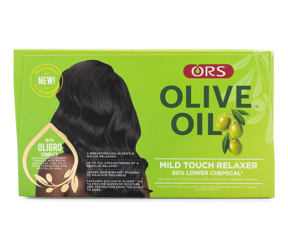 ORS Olive Oil Mild Touch Relaxer application steps for easy, controlled use